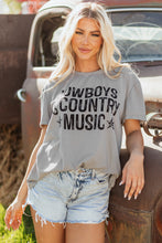 High Cowboys & Country Music Graphic Crew Neck T Shirt