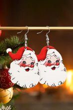 White 3 Pairs Christmas Santa Clause Pendant Hook Earrings