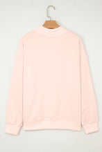 Apricot Pink Bubble Gum Bunny Chenille Patch Sweatshirt