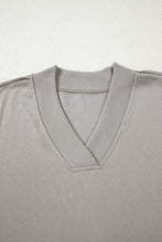 Parchment Aztec Embroidered Western V Neck Sweatshirt