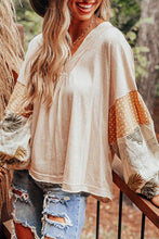 blouse with puff sleeves