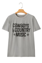 High Cowboys & Country Music Graphic Crew Neck T Shirt