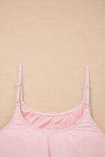 Pink Plus Size Build-in Shorts Sleeveless Dress With Short Two Piece Set