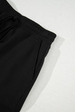 Light Green French Terry Drawstring Mini Skort with Pockets