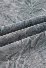 Sea Green saved by grace Letter Embroidery Mineral Wash Loose Sweatshirt