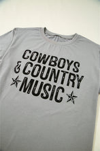 High Cowboys & Country Music Graphic Crew Neck T Shirt