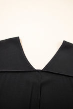 Bright Pink Seamed Back High Low Hem V Neck Cuffed Sleeve Plus Size Tee