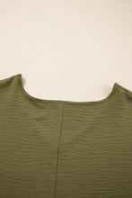 Four Leaf Clover Textured Half Sleeve V Neck Plus Size T Shirt with Chest Pocket