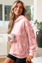 Gray Camouflage Woodland Print Oversized Sporty Hoodie