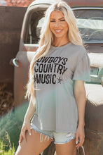 High Cowboys & Country Music Graphic Crew Neck T Shirt