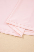 Pink Plus Size Build-in Shorts Sleeveless Dress With Short Two Piece Set