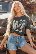 Carbon Grey Vintage Yall Cowboy Boots Graphic Tee