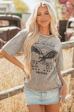 Parchment AMERICA FREE BIRD Vintage Graphic Mineral Washed Tee