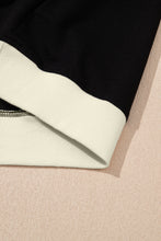 Evergreen Colorblock Edge Drop Shoulder T Shirt and Skort 2Pcs Set