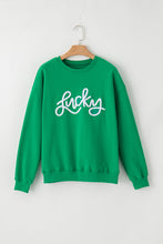 Bright Green MERRY Graphic Pullover Sweatshirt