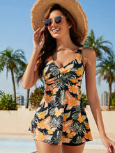 2023 Vintage Print Tankini Swimsuits Women High Waist Swimsuit Female Beachwear