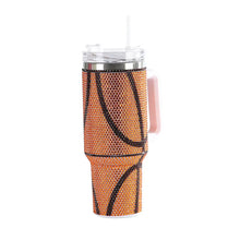 Diamond Thermos Cup with Handle,Coffee Insulated Bottle, Stainless Steel, Car Vacuum Flasks, Maintains Heat