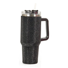 Diamond Thermos Cup with Handle,Coffee Insulated Bottle, Stainless Steel, Car Vacuum Flasks, Maintains Heat