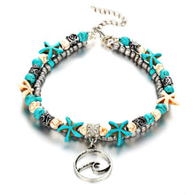 Bohemia Blue Beaded Anklet Handmade Anklets Women Girl Beach Foot Jewelry