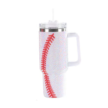 Diamond Thermos Cup with Handle,Coffee Insulated Bottle, Stainless Steel, Car Vacuum Flasks, Maintains Heat