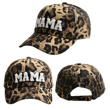 NEW MAMA MINI Baseball Cap Set Summer Leopard Visor Caps