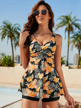 2023 Vintage Print Tankini Swimsuits Women High Waist Swimsuit Female Beachwear