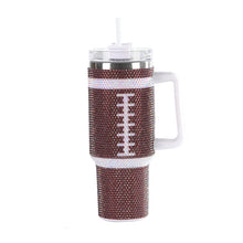 Diamond Thermos Cup with Handle,Coffee Insulated Bottle, Stainless Steel, Car Vacuum Flasks, Maintains Heat