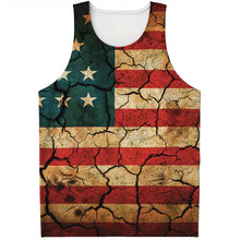 American Eagle Flag Pattern Tank Top Gym Tee Shirts 3D Printing