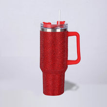 Diamond Thermos Cup with Handle,Coffee Insulated Bottle, Stainless Steel, Car Vacuum Flasks, Maintains Heat