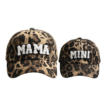 NEW MAMA MINI Baseball Cap Set Summer Leopard Visor Caps