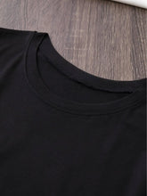 Short-sleeved T-shirt with letter print, casual round neck T-shirt for Adult, Men, Women, Teen, Teenager