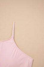 Pink Plus Size Build-in Shorts Sleeveless Dress With Short Two Piece Set
