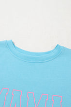 Bright Pink MAMA Letter Graphic Neon T Shirt