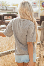 Parchment AMERICA FREE BIRD Vintage Graphic Mineral Washed Tee