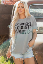 High Cowboys & Country Music Graphic Crew Neck T Shirt