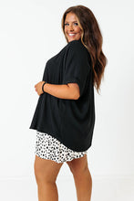 Bright Pink Seamed Back High Low Hem V Neck Cuffed Sleeve Plus Size Tee