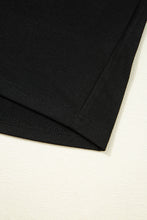 Black Leopard Ruffle Patchwork Sleeve Plus Size Summer Top