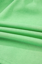 Light Green French Terry Drawstring Mini Skort with Pockets